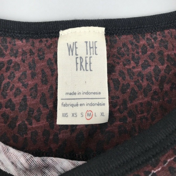 We The Free People Cap Sleeve Tee Shirt SZ M - Picture 2 of 6
